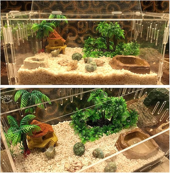 Aquarium Artificial Fish for Decorations Aquatic Underwater Green Grass Trees with