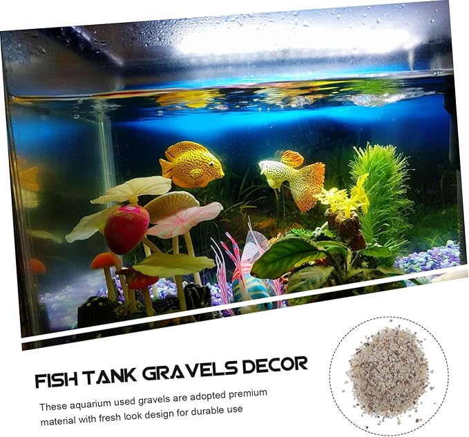 LIFKOME Fish Tank Rocks Gravel Substrate for Planted Aquarium Live Sand for Saltwater Tank