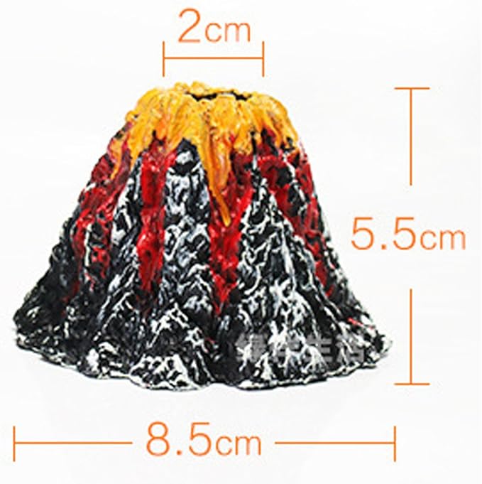 Aquarium Bubbler Volcano Rocks Ornament Decoration kit
