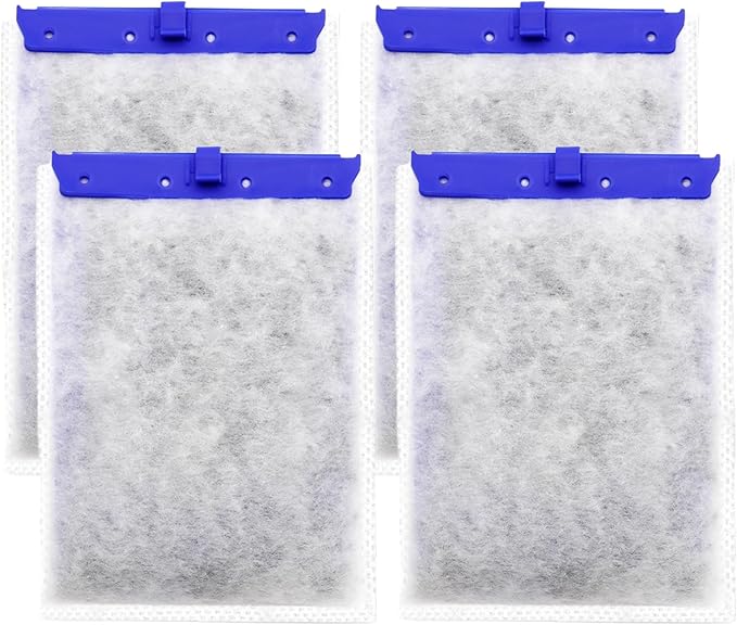 8 Pack Large Aquarium Filter Cartridges Compatible with Whisper Bag Filter Series Fits Models 20i, 40i/IQ20, 30, 45, 60/PF20, 30, 40, 60