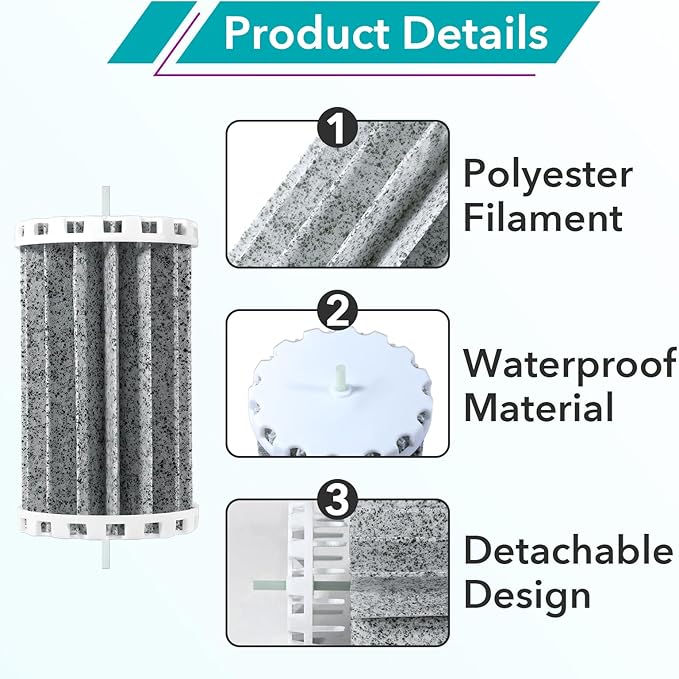 4 Pcs PRBW150B Aquarium Fish Tank Filters Compatible with Penguin Bio Wheel 150 Hang On Filters, Fits for 150B Assembly Biowheel Part
