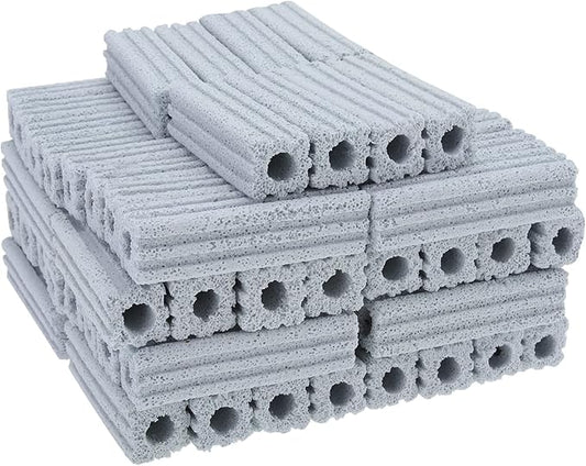 RealPlus Ceramic Bio Filter Media for Aquarium Sump Canister Pond Fish Tank, Vast Surface Area (3.8" Length / 72pcs)