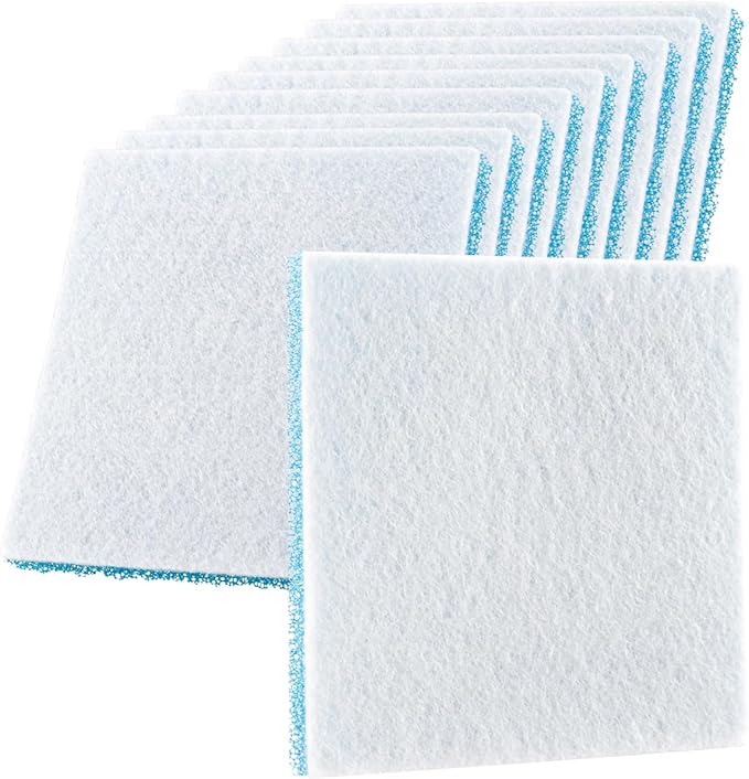 Compatible Poly Foam Pad Replacement for Fluval C3 Power Filter, Fluval C Clip-On Filter Foam (Pack of 10)