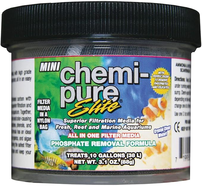 Boyd Enterprises ABE16746 Chemi-Pure Mini Elite Formula for Aquarium, 3.1-Ounce