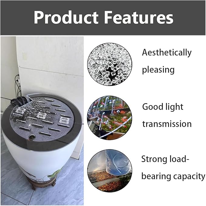 Betta Fish Tank Lid, Ventilated Fish Tank Hood Cover, Custom Escape Proof Aquarium Lid, Tank Cover with Vent Port(D-90cm/35.43in)