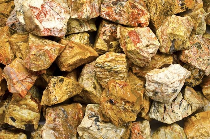 Fantasia Materials: 5 lbs Landscape Jasper Rough Stones from India