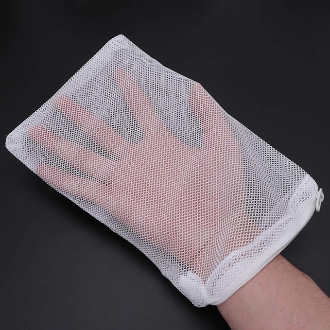 5 Packs Aquarium Filter Bags High Flow Biochemical Mesh Bag with Zipper Reusable Fish for Tank Filtration Bag Multi Size Aquarium Heater Light Thermometers Gravel Sand Decorations