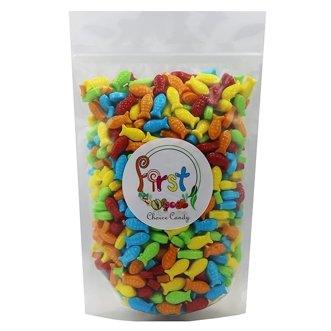 Rainbow Aquarium Fish Assorted Mini Guppies Hard Candy (Regular, 10 Pound (Pack of 1))