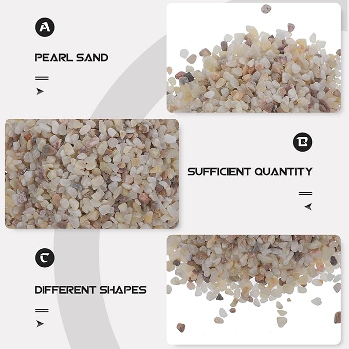 Ipetboom Aquarium Rocks for Fish Tank Decorative Gravel 1kg Natural Polished Fish Tank Gravels Bulk Aquarium Sands