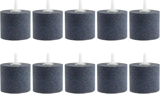 AQUANEAT Aquarium Air Stones 2x2 inch 10 pcs, Aerator Bubble Diffuser, Air Pump Accessories for Hydroponic, Pond, Aquarium Fish Tank