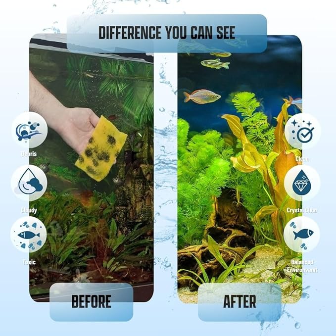 Aquarium Filter Media Pad Cut to Fit Roll, 12" x 72" (6 ft)