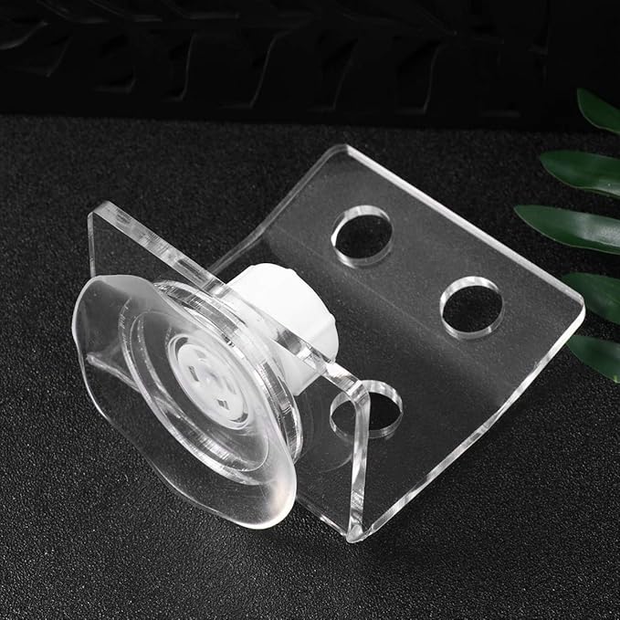 POPETPOP Frag Rack Coral Holder Acrylic Aquarium Fish Tank Glass - Small Reef Frag Rack 4 Hole Cover Clip Support Holder