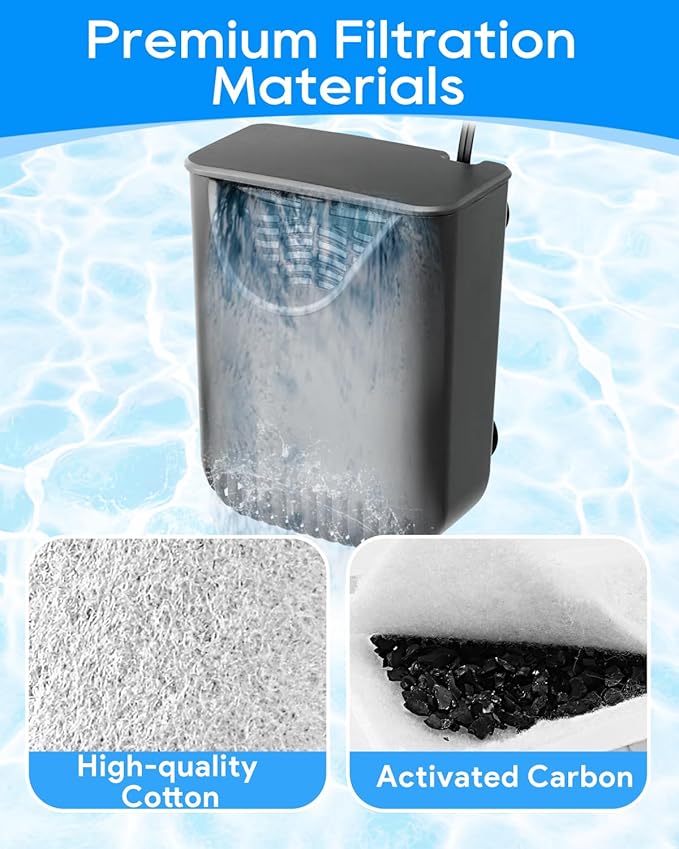 12 Pack Small Fish Tank Filter Compatible with Tetra Whisper Filter Small, Works for 3–10 Gallon Fish Tank Filters Small, Small Fish Tank Filter Cartridge for Small Aquarium Filter