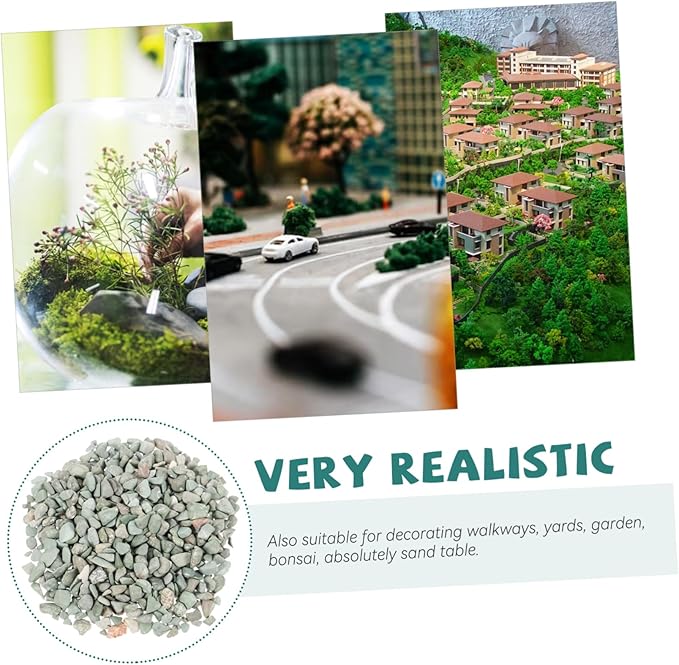 Gadpiparty 1 Landscape Sand Table Stone Rocks for DIY Micro Scenery Natural Volcanic Rock for Fish Tank Decoration Layout and Railroad Models Safe for and Easy to Use