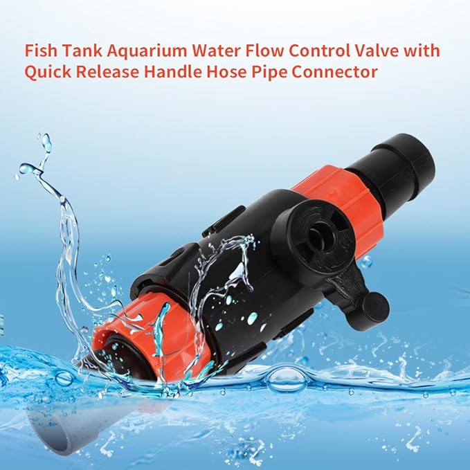 Aquarium Water Control Valve, Aquarium Hose Pipe Quick Release Connector Water Control Valve Aquarium Air Control Valves Aquarium Filter Connector for Home (S)