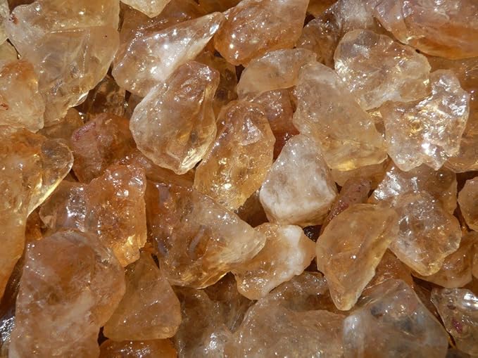 Fantasia Materials: 3 lbs Citrine Mine Run Rough Stones from Brazil
