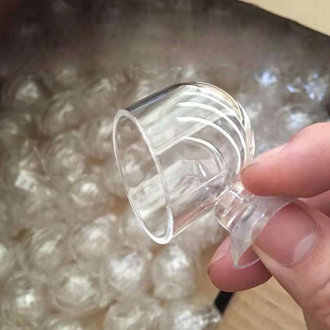10 Pcs Aquarium Plant Holder, Clear Fish Tank Plant Holder for Aquascape Decoration, Red Worm Feeder, Aquarium Planter Pot with Suction Cup, Betta Fish Tank Accessories Aquariums Decor