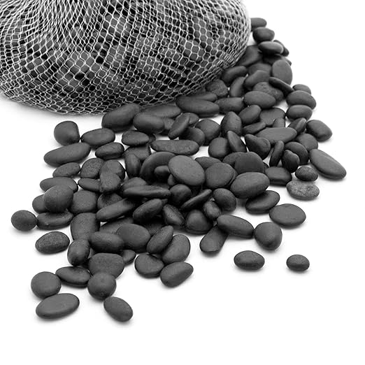 River Rocks Decorative Ornamental Vase Filler 0.5" - 0.75" Black Aquarium Gravel 2 lbs - Landscaping Pebbles for Indoor Plants, Succulents, Terrarium & Home Decor, DIY & Crafting – Royal Imports