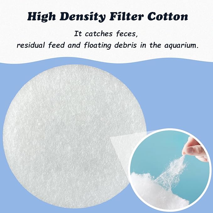 SHIGATSU Fine Filter Pads for Eheim Classic 600 2217 (6pcs)