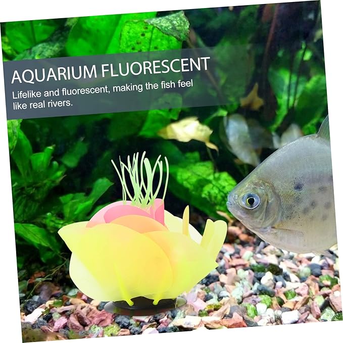 BESPORTBLE Colorful Water Lily Aquarium Decor Vivid Aquatic Plant for Fish Tank Landscaping Safe for for Decoration