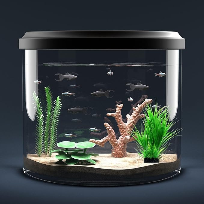 Saim 15inch Aquarium Plastic Plants Decorations,Green Landscaping Artificial Plant Used for Household and Office Aquarium Simulation Hydroponic Plants, Fish Tank Décor