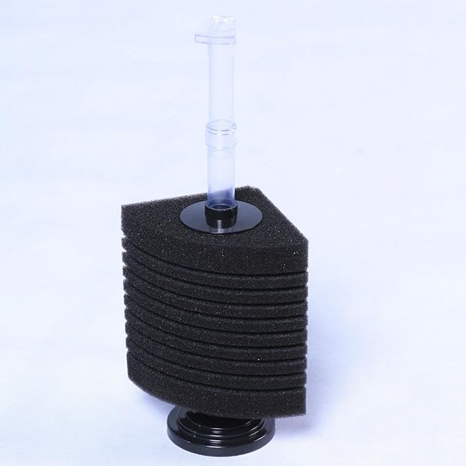 AQUANEAT Aquarium Bio Corner Sponge Filter, for Breeding Shrimp Nano Fish Tank, up to 90Gal