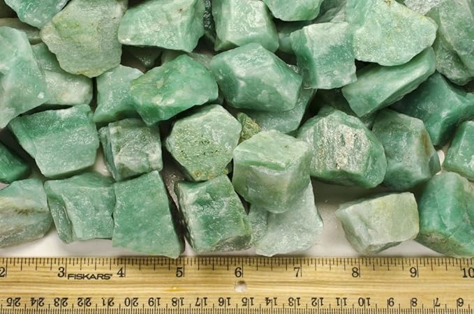 Fantasia Materials: 5 lbs Green Aventurine Rough Stones from India