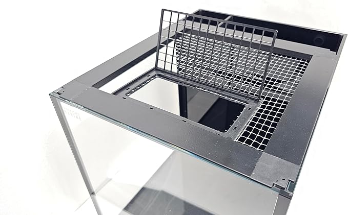 Innovative Marine Flip Feed Hinged Feeding Lid - Use with Mesh Screen Aquarium Lids Only