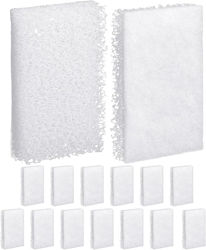 Maxcheck 15 Pack Diffusion Chamber Pad Compatible with Fluval Betta, Replacement Aquarium Filter Media, Polishes Water During The Final Stage of Filtration for Premium Aquarium Kit 2.6 Gallon