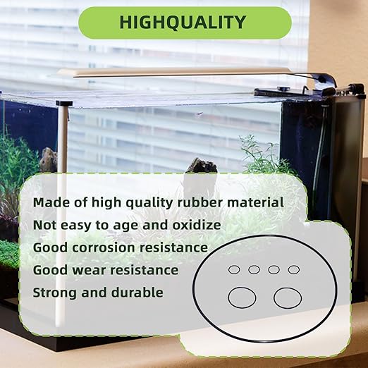 O-Ring Seal Kit Compatible with FX5 and FX6 Canister Aquarium Filter for Fluval A20212 ×4,A20207 ×2, A20210 ×1 Lid and Motor Seals Replacement Parts