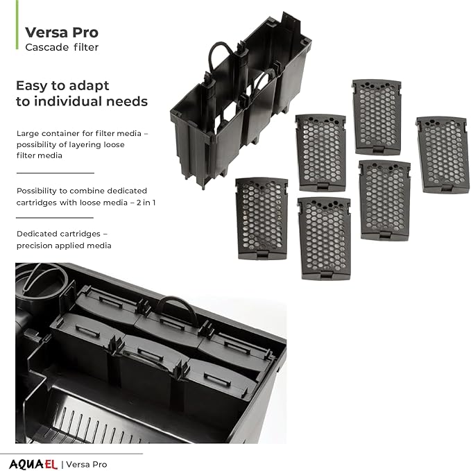 Aquael Versa Pro 60 Power Filter - Hang On Back Filter for Aquariums