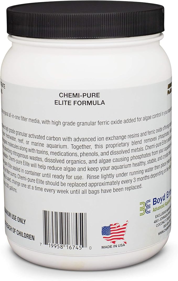 Boyd Enterprises ABE16745 Chemipure Elite Grande for Aquarium, 46 Oz. (1332g)