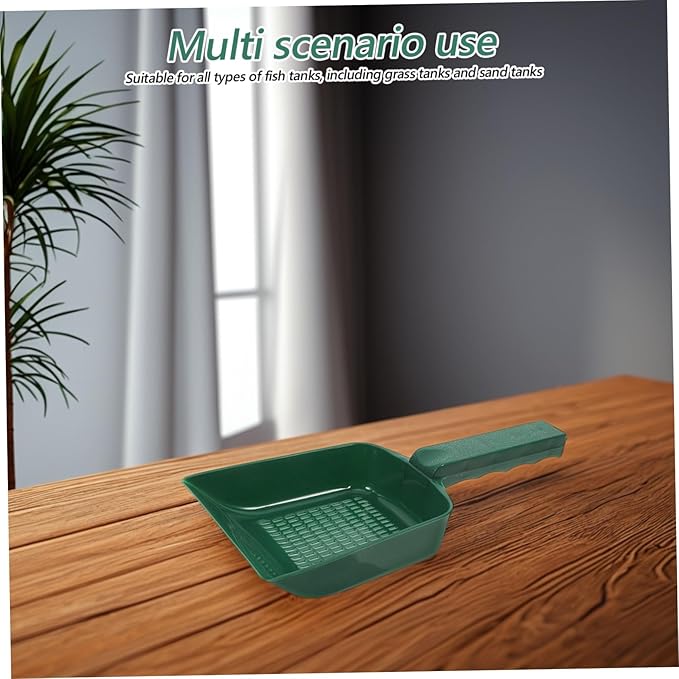 Milisten Multifunctional Fish Tank Sand Shovel Portable Plastic Cleaning Scoop for Aquariums for Gravel Sediment Removal Elegant Design for Tidy Environment Planted and Sand Tanks