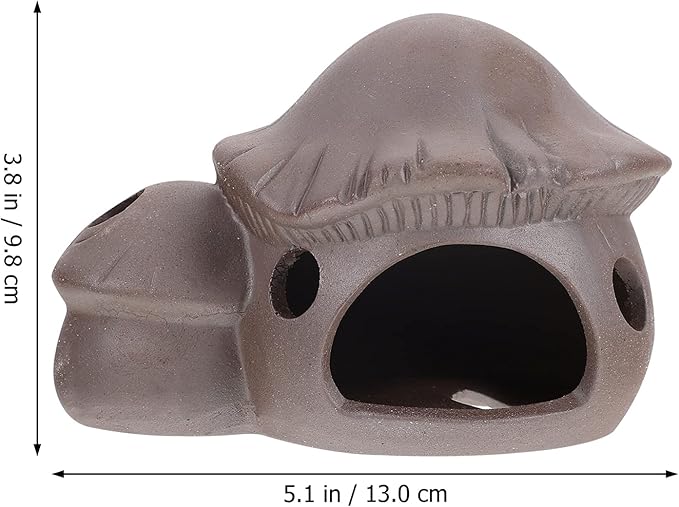 balacoo Sand Fish Tank Hideout Cave House Aquarium Hut Decor for Fish Shelter for Hiding Playing and Breeding Fun Landscape Ornament for Aquatic Environments