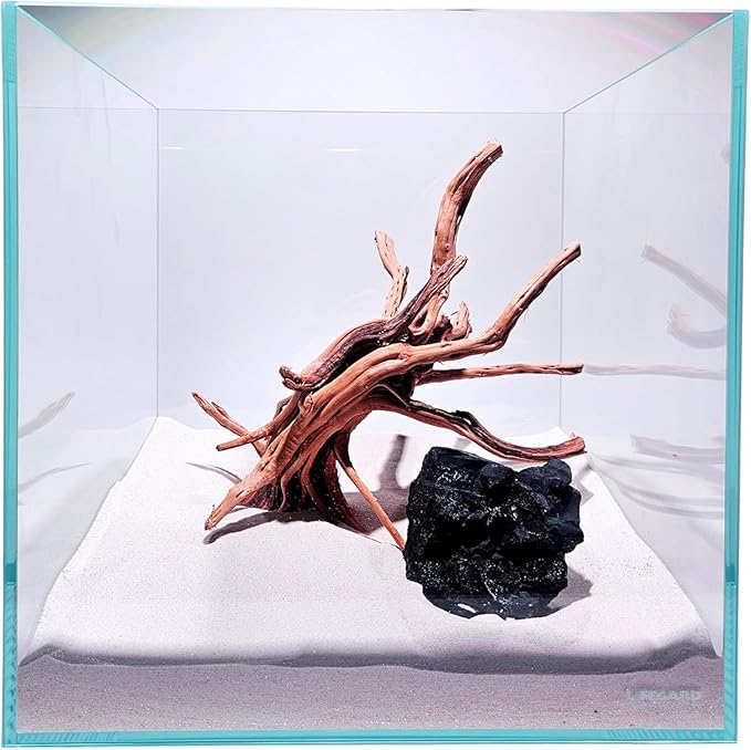 Lifegard Aquariums - 12 Gallon Cube Low Iron Ultra Clear Glass Tank 5mm - 14.52''X14.52''X14.52''