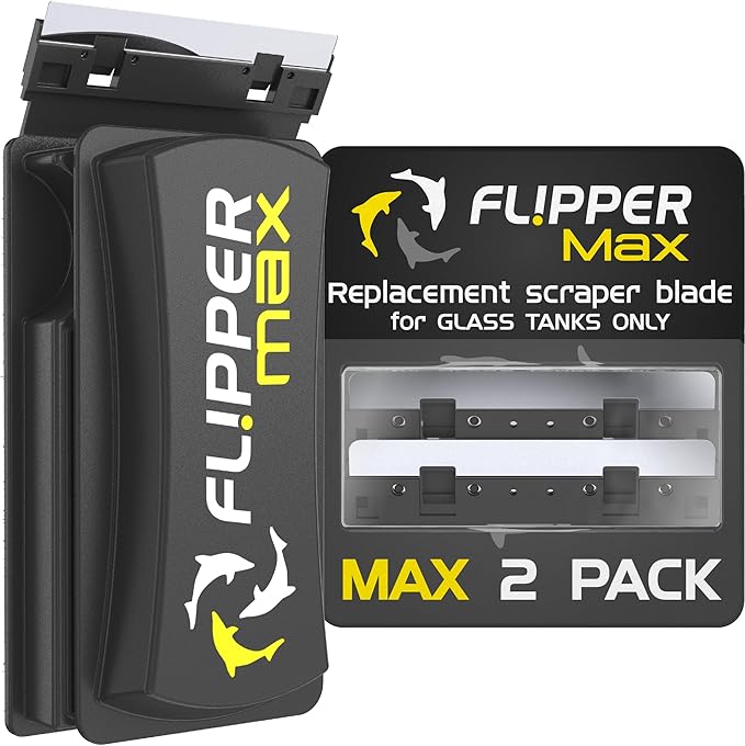 Flipper Cleaner - 2-in-1 Magnetic Aquarium Glass Cleaner - Fish Tank Cleaner - Scrubber & Scraper Aquarium Cleaning Tools – Fish Tank Cleaner MAX