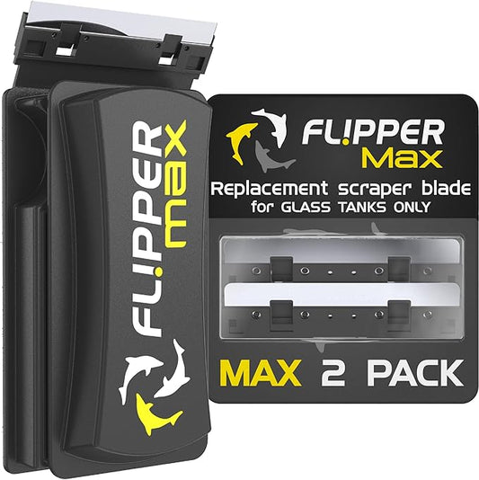 Flipper Cleaner - 2-in-1 Magnetic Aquarium Glass Cleaner - Fish Tank Cleaner - Scrubber & Scraper Aquarium Cleaning Tools – Fish Tank Cleaner MAX