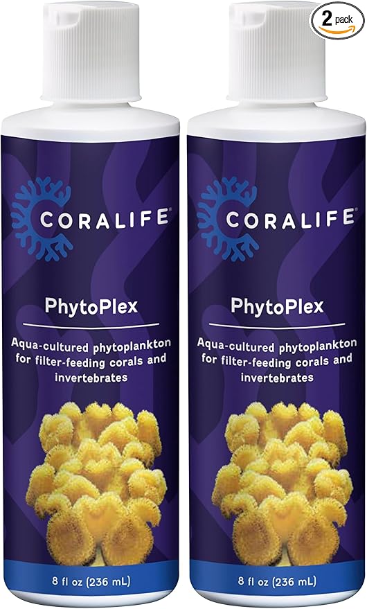 Coralife Saltwater Fish Tank Aquarium Phytoplex Aqua Cultured Phytoplankton, 8 oz (Pack of 2)