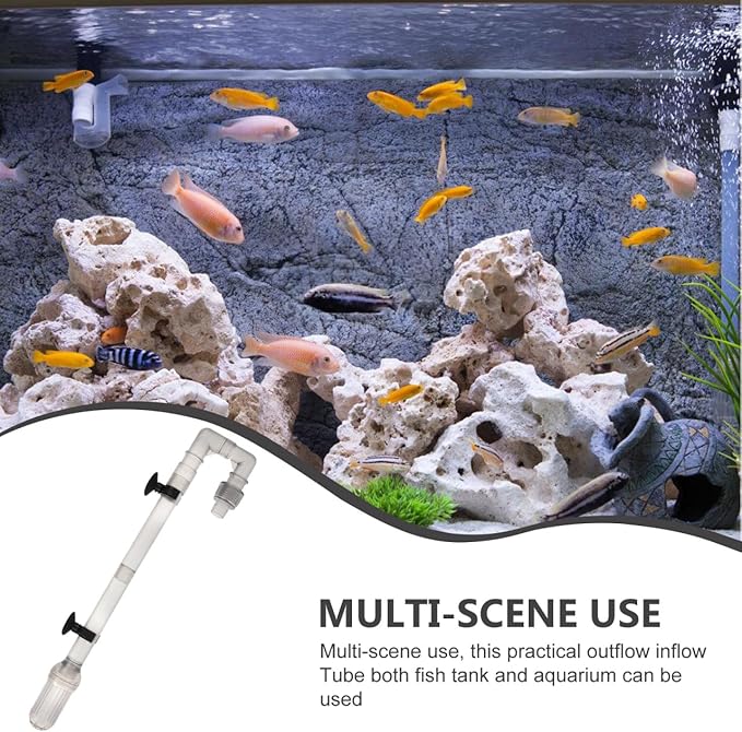 YARNOW Aquarium Filter Accessories Water Inlet Tube with Suction Cups Replacement Inflow Pipe for Fish Tank Canister Filters Easy Installation