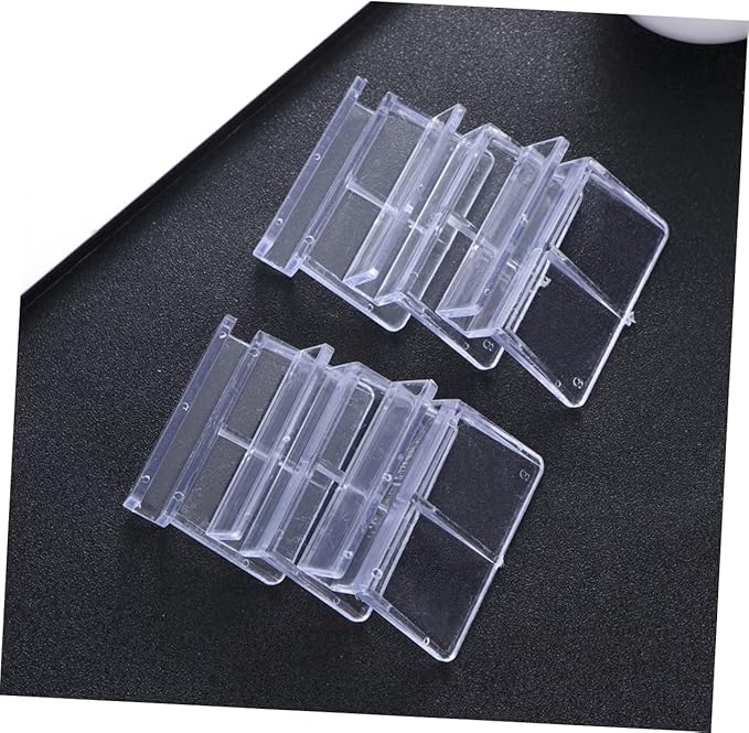 BESPORTBLE 2sets Aquarium Tools Acrylic Fish Tank Cover Support Bracket Frame 6mm-12mm Practical 12pcs*2