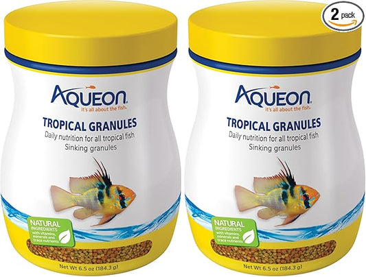 Aqueon Tropical Granules 6.5 Ounces (Pack of 2)