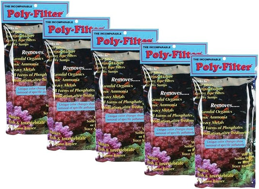 Poly Filter Pad, 4" X 8", Five Pack