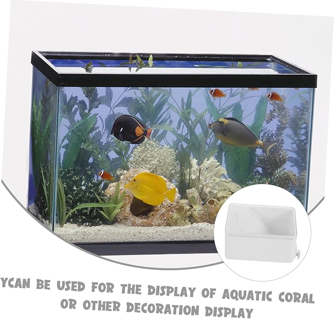 POPETPOP 1set Automatic Fish Feeder for Small Aquariums Timer-Controlled Fish Food Dispenser Durable Material Prevents Food Clogging Easy Setup