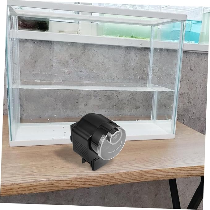ULTECHNOVO Automatic Fish Feeder Aquarium Supplies Timer Dispenser for Small Tanks No Battery Needed Suitable for Vacation and Daily Feeding