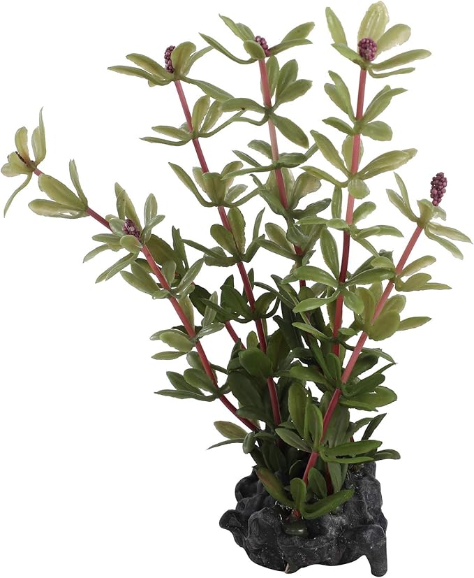 CNZ 3 Pcs Assorted Lifelike Green Aquarium Plastic Plant Decoration (3pcsGR7inch)