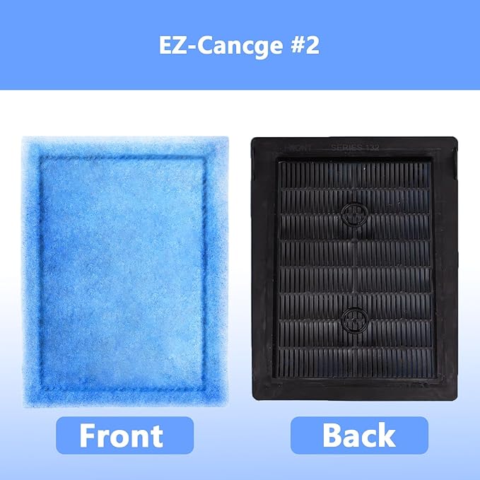 12 Pcs Aquarium Filter Cartridge,Compatible with Aqua-Tech 10-20 Gallon Power Filters, Fish Tank Filter Replacement for EZ-Change #2