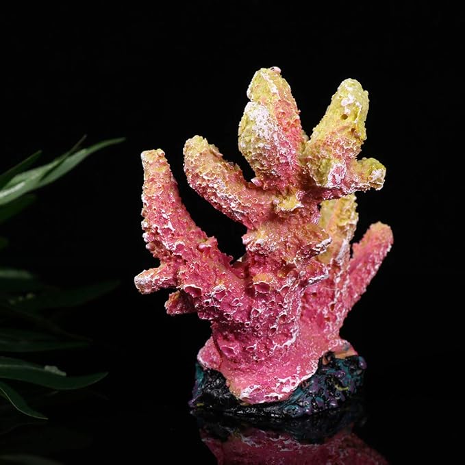 balacoo Creative Artificial Coral Reef Aquarium Decoration Realistic Resin Coral Ornament for Fresh Saltwater Fish Tank Landscape XL