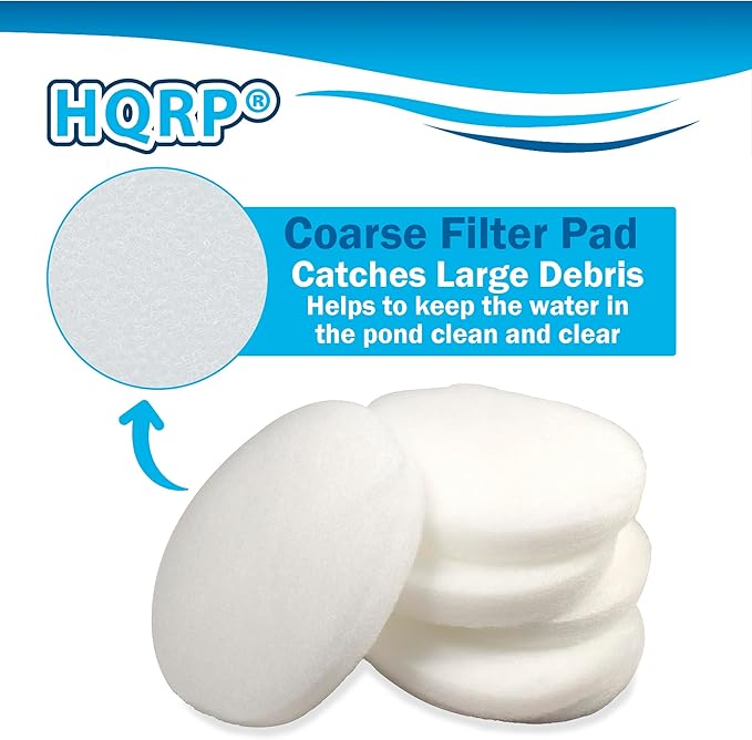 HQRP 6-Pack Fine Media Filter Pad Compatible with Eheim Classic 600 (2217) External Canister Filter, Part # 2616175 Replacement