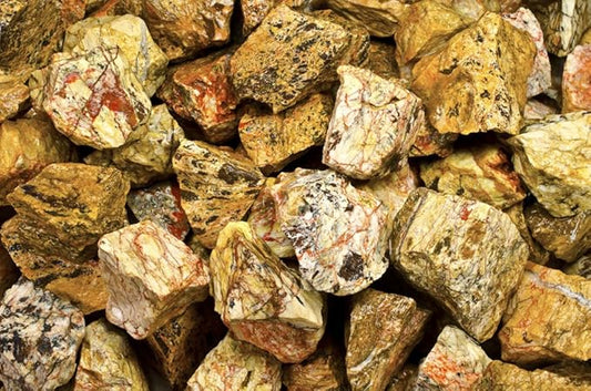 Fantasia Materials: 5 lbs Landscape Jasper Rough Stones from India