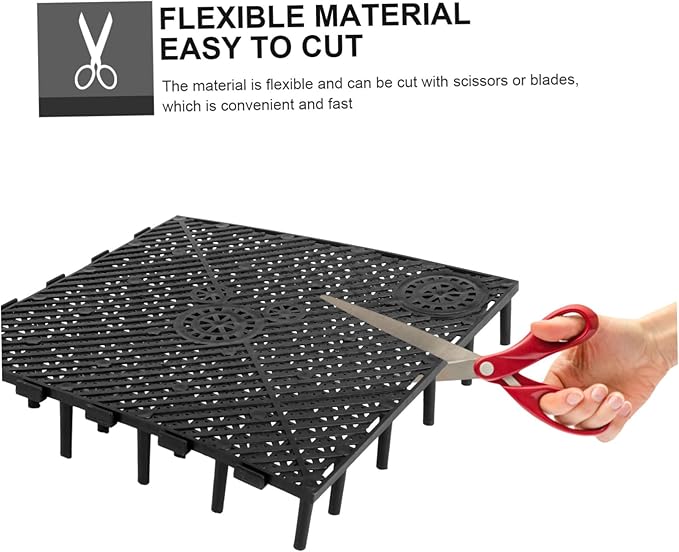 TOYANDONA 5Pcs Sand Dividing Boards for Aquarium Bottom Filtering Plates for Fish Tank Easy Installation Suitable for Freshwater and Saltwater Durable Plastic Grid Design